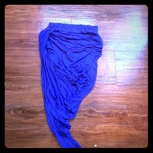 Purple Small Slit Skirt